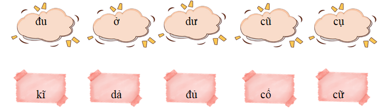 Nối các tiếng sau đây để tạo thành từ có nghĩa và viết lại: (ảnh 1)