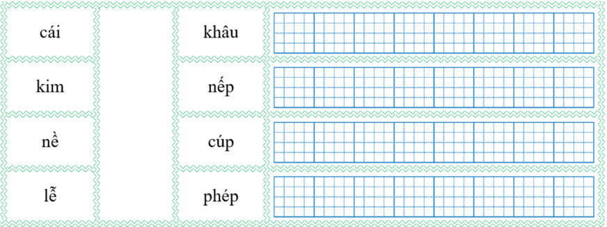 Nối đúng rồi viết lại từ ngữ: (ảnh 1)