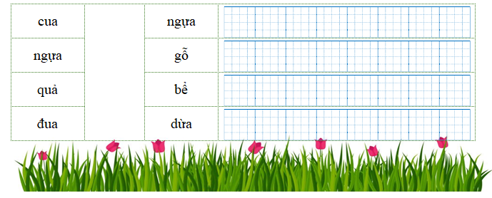 Nối đúng rồi viết lại từ ngữ: (ảnh 1)