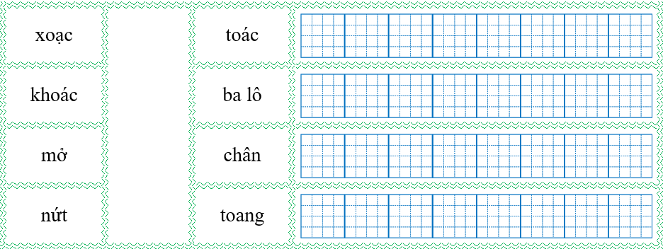 Nối đúng rồi viết lại từ ngữ: (ảnh 1)