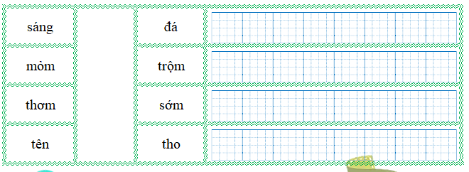 Nối đúng rồi viết lại từ ngữ: (ảnh 1)