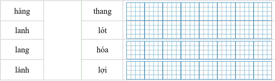 Nối đúng rồi viết lại từ ngữ: (ảnh 1)