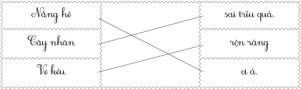 Nối đúng: nắng hè (ảnh 2)