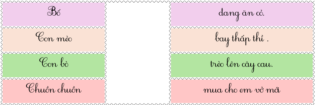 Nối để tạo thành các câu hoàn chỉnh. (ảnh 1)