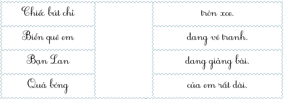 Nối để tạo thành các câu hoàn chỉnh. (ảnh 1)