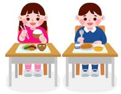 A couple of children eating at school desks

AI-generated content may be incorrect.