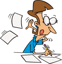 A cartoon of a person writing on papers

AI-generated content may be incorrect.
