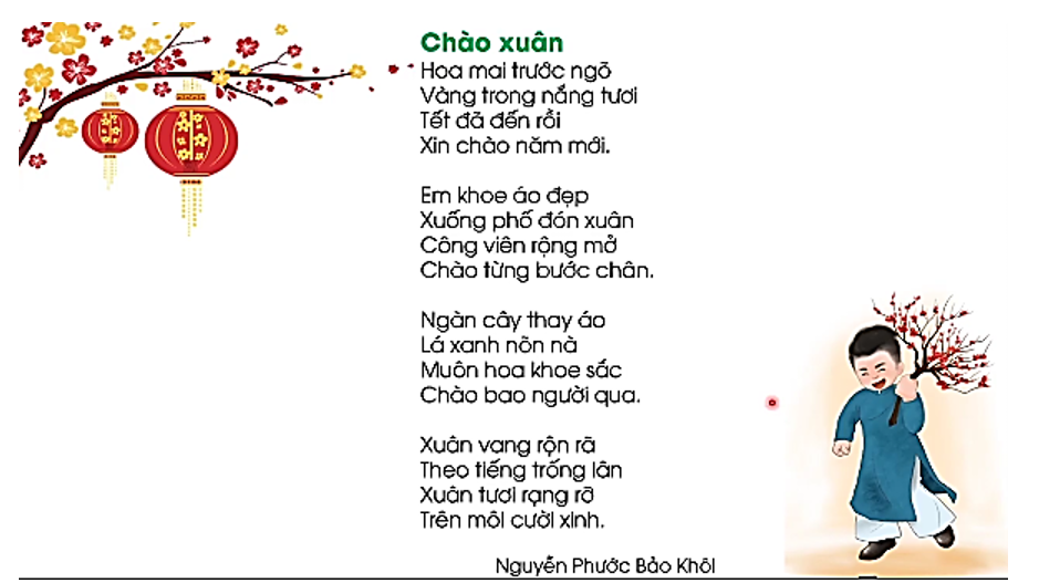 Bài thơ sau gồm mấy khổ? (ảnh 1)