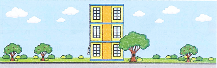 Ngôi nhà nơi gia đình An ở có 3 tầng, mỗi tầng cao 4 m.  a. Hỏi ngôi nhà của gia đình An cao bao nhiêu mét ? (ảnh 1)