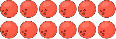 Khoanh tròn vào 1/4 số quả bóng trong mỗi hình (ảnh 2)