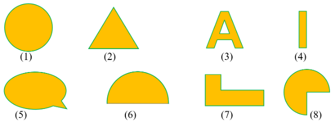 Trong các hình dưới đây, có bao nhiêu hình có trục đối xứng? (ảnh 1)