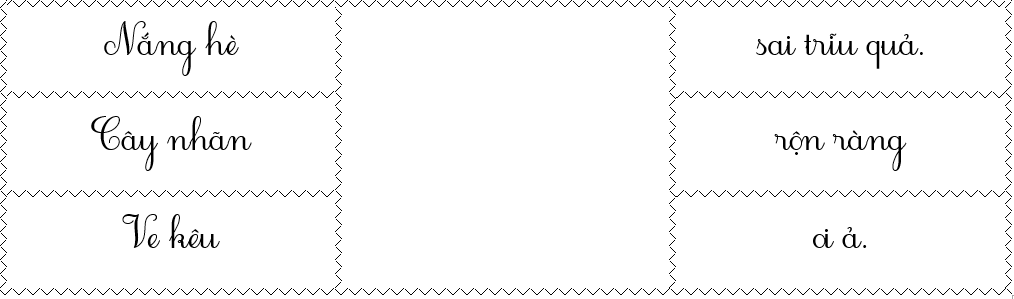 Nối đúng: nắng hè (ảnh 1)