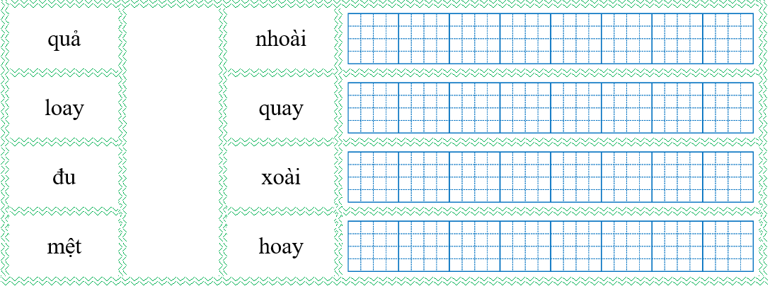 Nối đúng rồi viết lại từ ngữ: (ảnh 1)
