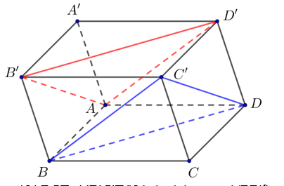 Cho hình hộp ABCD.A'B'C'D'. Mặt phẳng Ab'd' (ảnh 1)