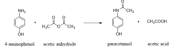 Paracetamol còn được gọi là acetaminophen, là một loại thuốc có tác dụng hạ sốt và giảm đau. Paracetamol (C8H9NO2) có thể tổng hợp trực tiếp (ảnh 1)