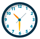 Look at the picture and choose the letter A, B, C or D to complete the sentences.What time is it? - It’s ________________. (ảnh 1)