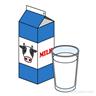 Simple Milk Pack and Glass Clip Art Free PNG Image|Illustoon