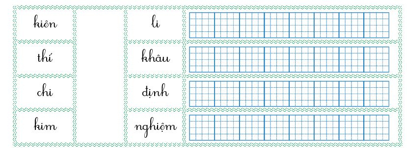 Nối đúng rồi viết lại từ ngữ: (ảnh 1)