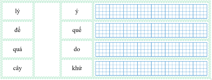 Nối đúng rồi viết lại từ ngữ: (ảnh 1)