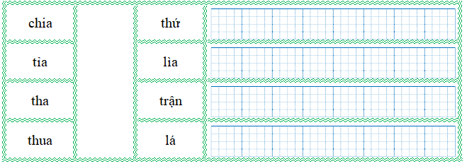 Nối đúng rồi viết lại từ ngữ: (ảnh 1)
