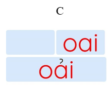 Đâu là mô hình đánh vần từ “oai”: (ảnh 3)