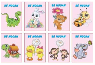 Tìm từ ứng với hình ảnh sau.   A. phiếu bé ngoan B. áo choàng  (ảnh 1)