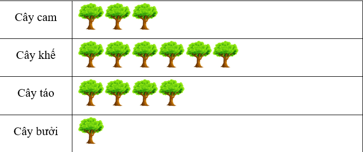 Tổng số lượng cây trong vườn là: (ảnh 1)