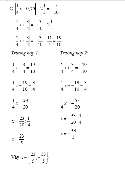 (1,5 điểm) Tìm x, biết:  5/7 + 2/3 : x = 1 (ảnh 4)