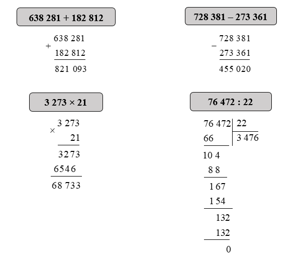 Đặt tính rồi tính: (2 điểm) 638 281 + 182 812 (ảnh 2)