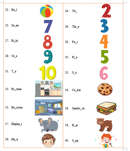 B. Look and write. (Nhìn và viết.) (ảnh 2)