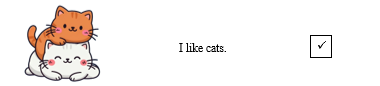 Look, read and put a tick (ü) or a cross (×) . There are two examples. (ảnh 2)