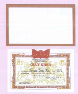 Bố Hà muốn là 3 cái khung để treo giấy khen của ba chị em Hà. Mỗi chiếc khung dài 30 cm và rộng 20 cm. Bố đến xưởng gỗ tìm được 4 thanh gỗ có chiều dài là 1m, 2m, 3 m và 4 m.  (ảnh 1)