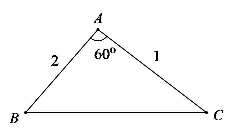 Áp dụng định lý cô-sin, ta được \(B{C^2} = A{B^2} + A{C^2} - 2 (ảnh 1)