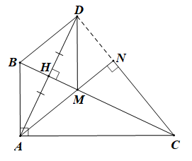 Cho tam giác \[ABC\] vuông (ảnh 1)