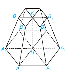 Cho hình chóp cụt đều. Khẳng định nào sau đây sai? A. Các cạnh bên đồng quy tại một điểm. B. Hai mặt đáy luôn song song nhau. C. Các cạnh bên bằng nhau. D. Hai mặt đáy là các đa giác đều bằng nhau. (ảnh 1)