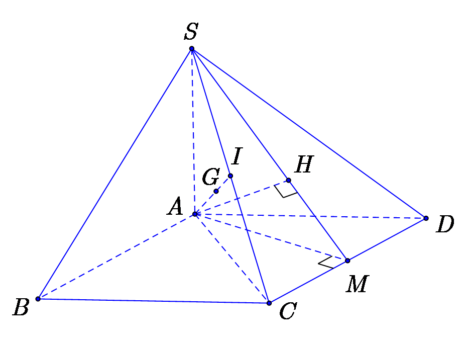 Cho h&igrave;nh ch&oacute;p \(S.ABCD\) c&oacute; đ&aacute;y \(ABCD\) l&agrave; h&igrave;nh t (ảnh 1)