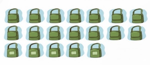 Task 1. Count and write. _____ __________ bags (ảnh 1)