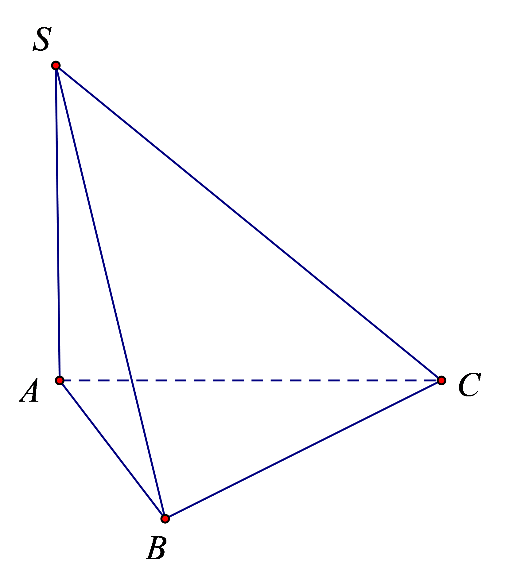 Vì \(SA \bot \left( {ABC} \right)\) nên \(AC\) là hình chiếu của \(SC\) lên mặt phẳng \(\left( {ABC} \right)\). Do đó \(\left( {SC,\left( {ABC} \right)} \right) = \left( {SC,AC} \right)\). Chọn B. (ảnh 1)