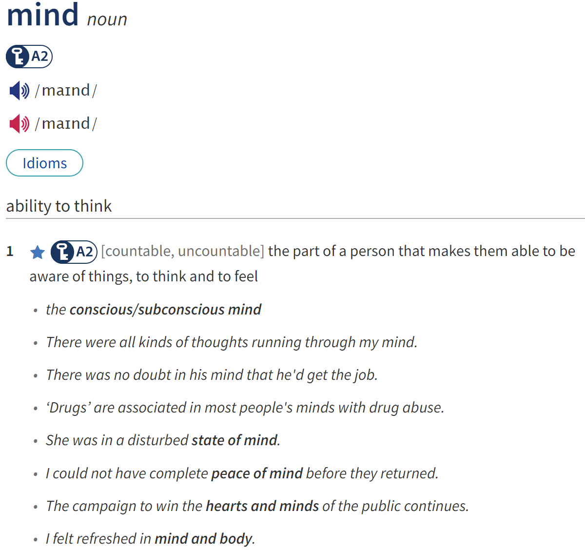 After a hard day of work, doing yoga helps me achieve a calm _______________. (ảnh 1)