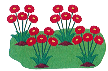 Quan sát bức tranh rồi viết phép nhân hoặc phép chia thích hợp: (2 điểm) Có tất cả bao nhiêu bông hoa?   ………………………………….	Mỗi bạn thỏ được mấy củ cà rốt?   ………………………………………………. (ảnh 1)