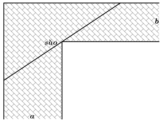 Để chặn đường hành lang hình chữ (ảnh 1)