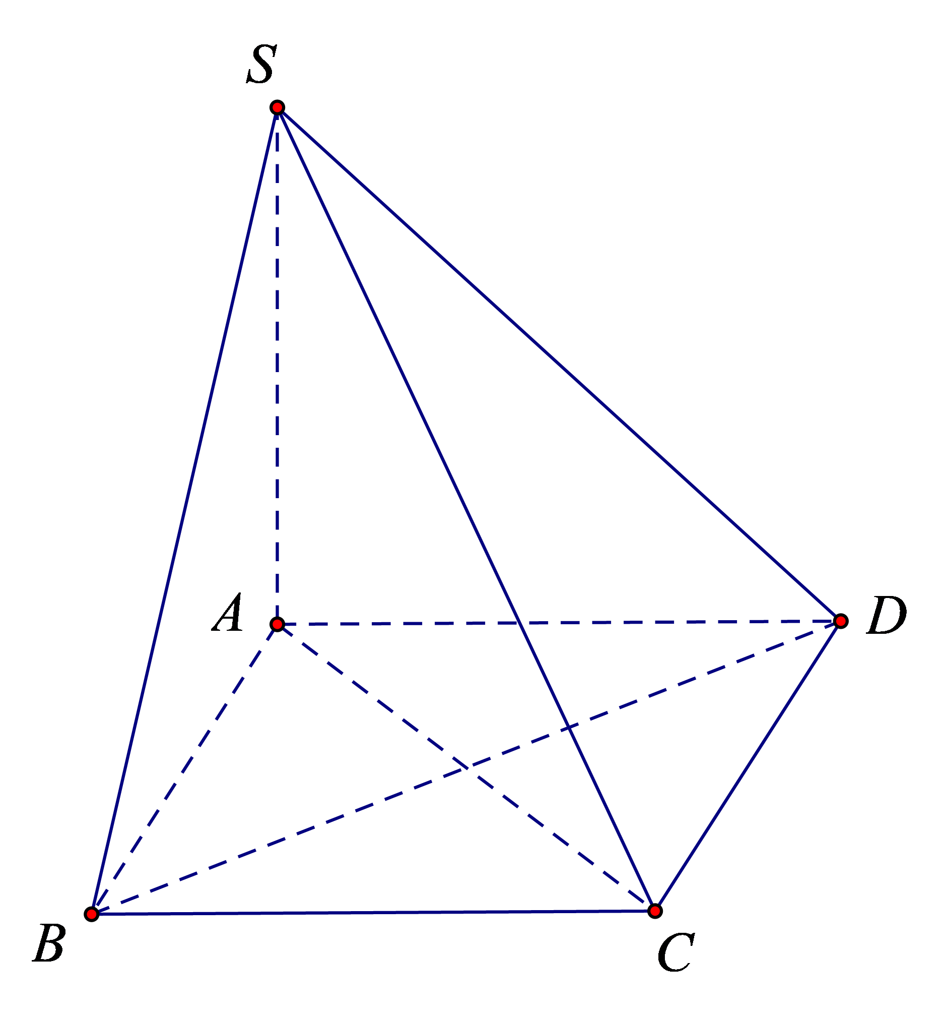Vì \(SA \bot \left( {ABCD} \right)\) nên \(SA \bot AB\) và \(AB \bot AD\) nên \(AB \bot \left( {SAD} \right)\). Do đó \(d\left( {B,\left( {SAD} \right)} \right) = AB = a\). Chọn D. (ảnh 1)