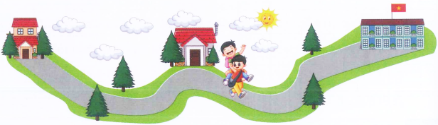 Vì bị dị tật bẩm sinh, Minh không thể tự đi lại được. Hằng ngày, Hiếu qua nhà Minh để cõng Minh đi học (như bức tranh). Nhà Hiếu cách trường 1 300 m.  (ảnh 1)