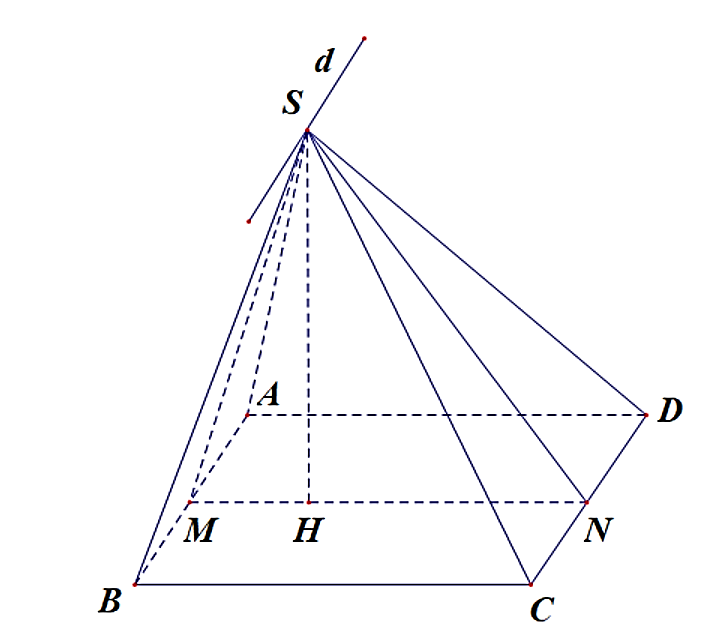 Gọi \(H\) là trung điểm của (ảnh 1)