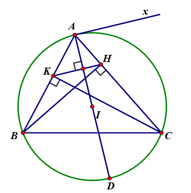 Vậy đường tròn ngoại tiếp tứ giác (ảnh 1)