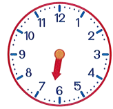 Vẽ thêm kim phút vào mỗi đồng hồ rồi điền vào chỗ trống: (2 điểm)  	Minh rời khỏi nhà lúc 6 giờ 15 phút và đến trường lúc 6 giờ rưỡi. Thời gian Minh đi từ nhà đến trường là: …… phút.	  (ảnh 1)