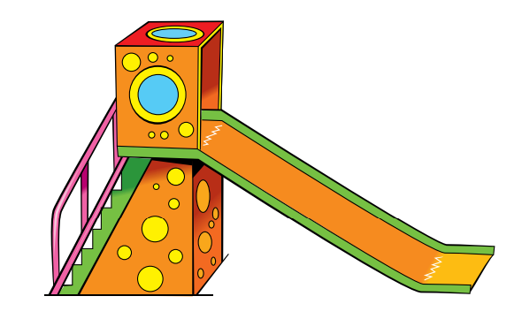 Task 2. Look and circle the word. seesaw pool slide (ảnh 1)