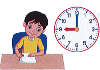 Hôm nay, An làm bài kiểm tra môn Toán. Thời gian làm bài là 30 phút. Khi bắt đầu làm bài, An thấy kim đồng hồ chỉ như hình bên. Vậy An nộp bài kiểm tra lúc mấy giờ? (0,5 điểm) A. 9 giờ 30 phút B. 21 giờ 30 phút C. 9 giờ D. 9 giờ 15 phút (ảnh 1)