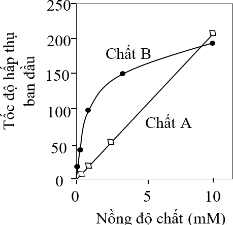 Một số loài vi khuẩn có thể sử dụng ethanol (CH3-CH2-OH) hoặc acetate (CH3-COO-) làm nguồn carbon duy nhất trong quá trình sinh trưởng. Tốc độ hấp thụ ban đầu hai loại chất này của tế bào vi khuẩn được trình bày trong bảng dưới đây: (ảnh 1)