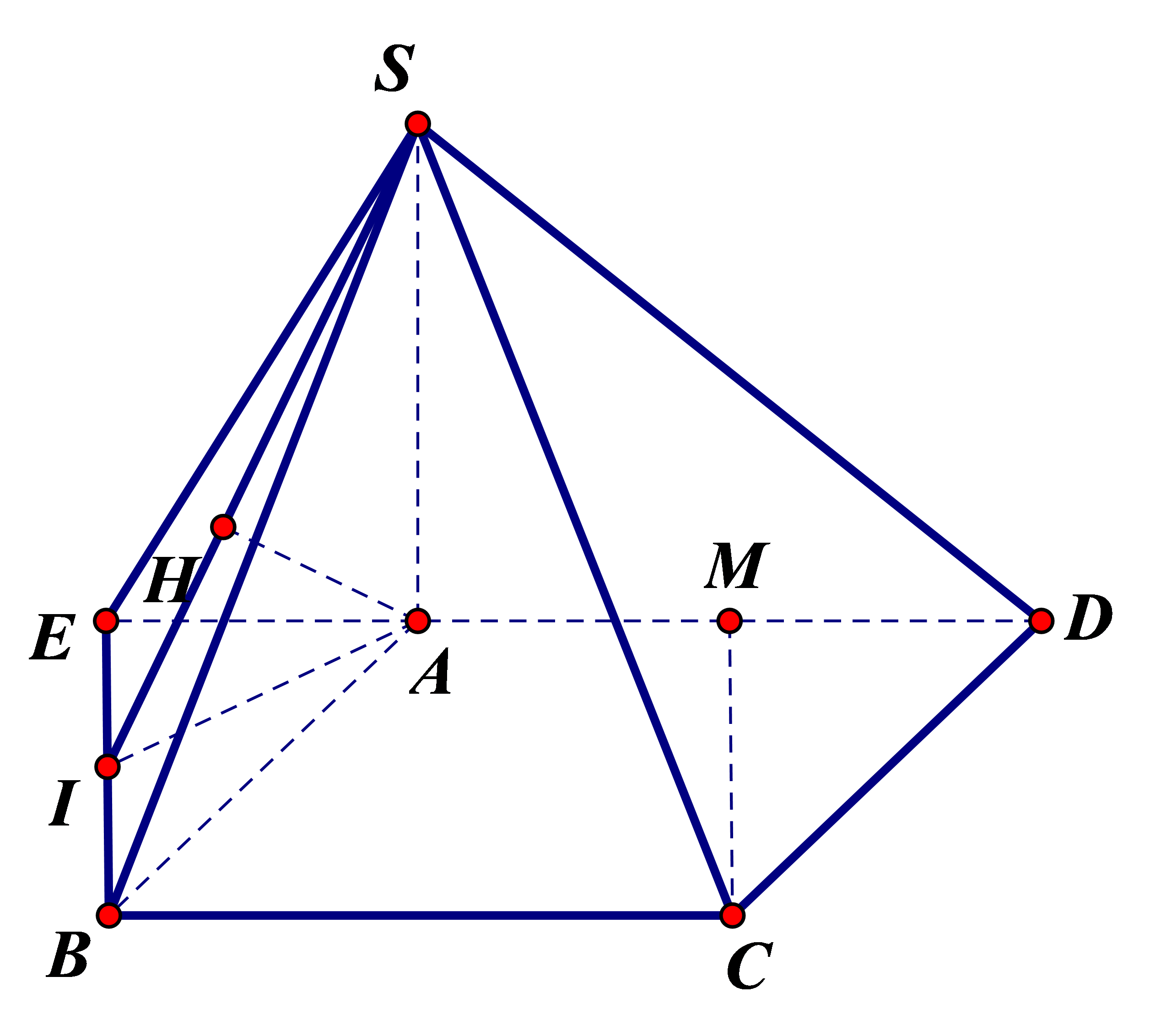 Cho h&igrave;nh ch&oacute;p \(S.ABCD\) c&oacute; đ&aacute;y \(ABCD (ảnh 1)